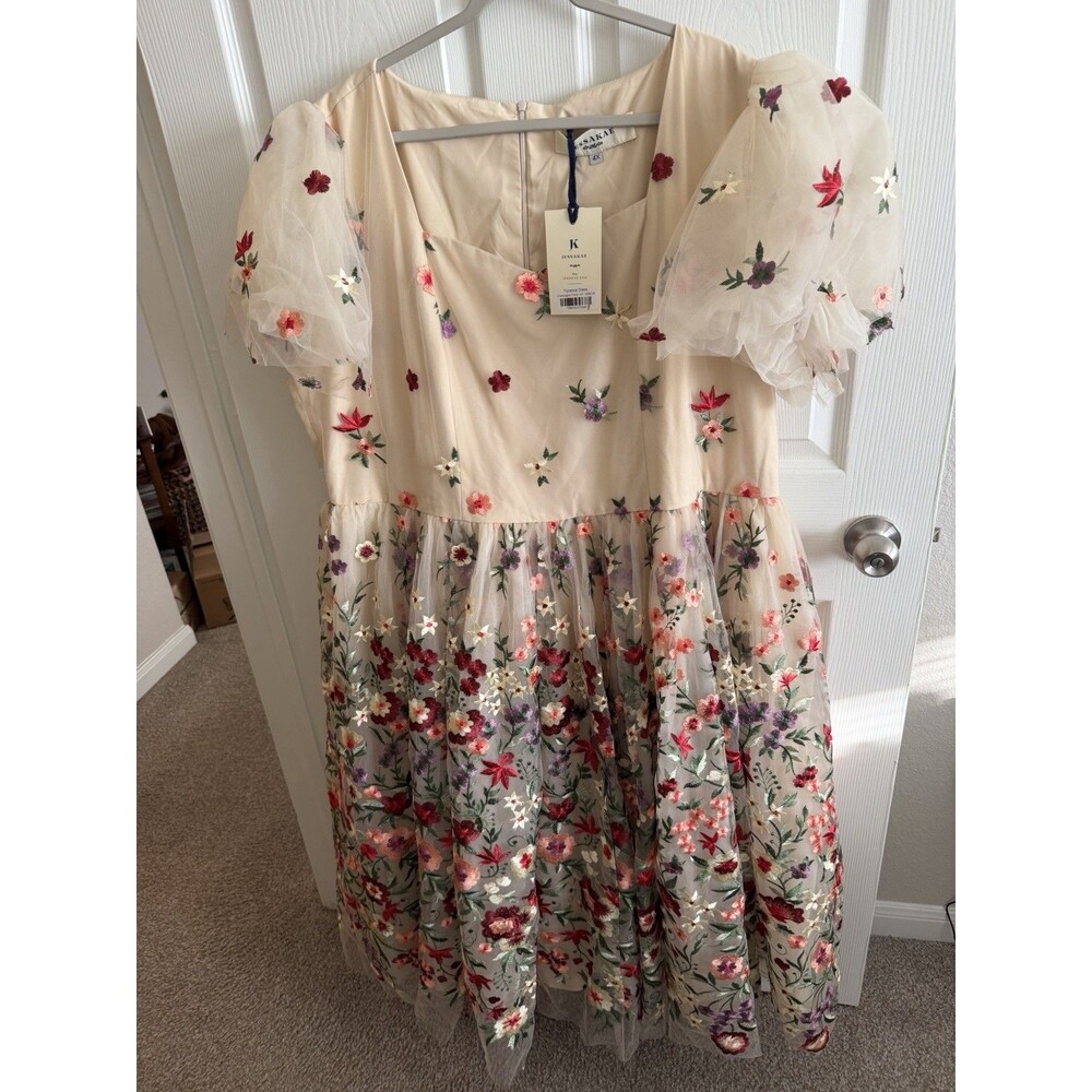 JessaKae Champagne Floral Florence Dress 4X NWT Wedding Fairy Photoshoot Whimsy